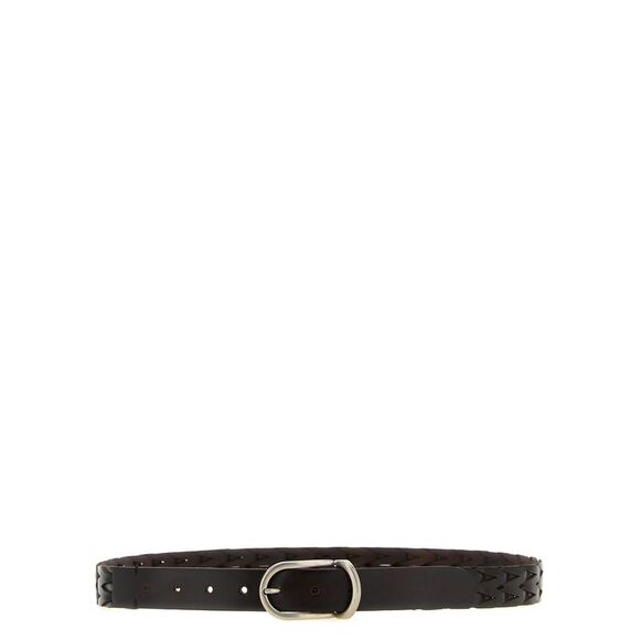 Brunello Cucinelli Men Braided Leather Belt